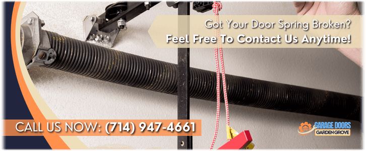 Broken Garage Door Spring Repair Garden Grove CA